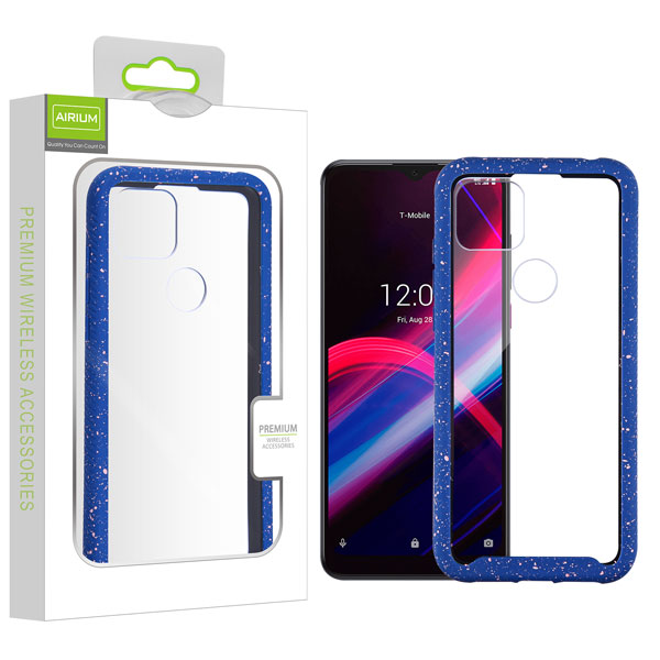 Picture of Airium Splash Hybrid Case for T-mobile Revvl 4+ / TCL Revvl 4+ - Highly Transparent Clear / Blue