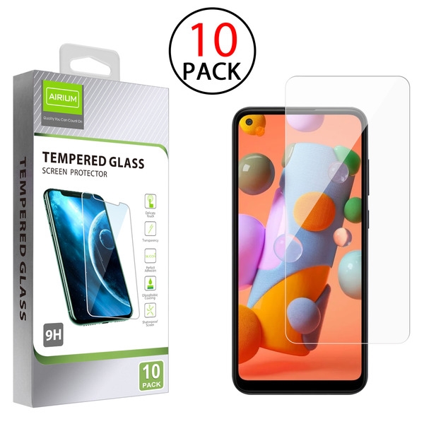 Picture of Airium Tempered Glass Screen Protector (2.5D)(10-pack) for Samsung Galaxy A11 - Clear